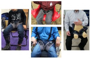 Y型骨盤固定帶;軀幹輔具;坐姿擺位矯正輔具